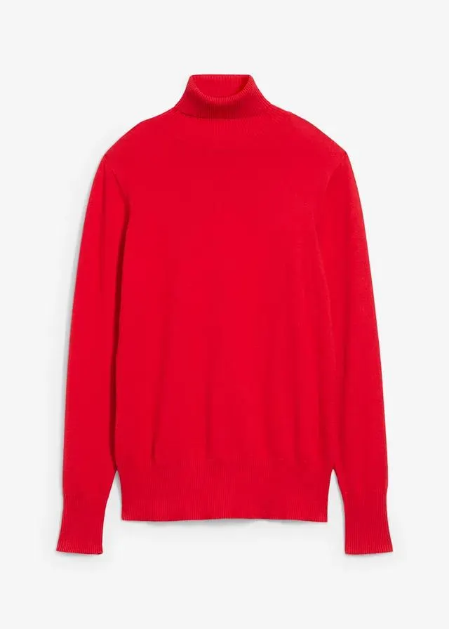 Pull col roulé en fine maille