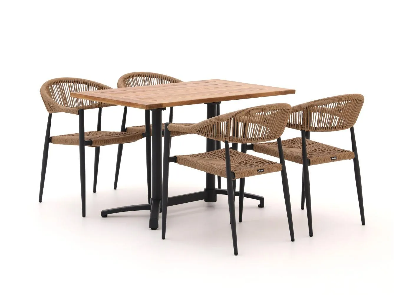 Manifesto Belpasso/Canzo 120cm dining tuinset 5-delig stapelbaar