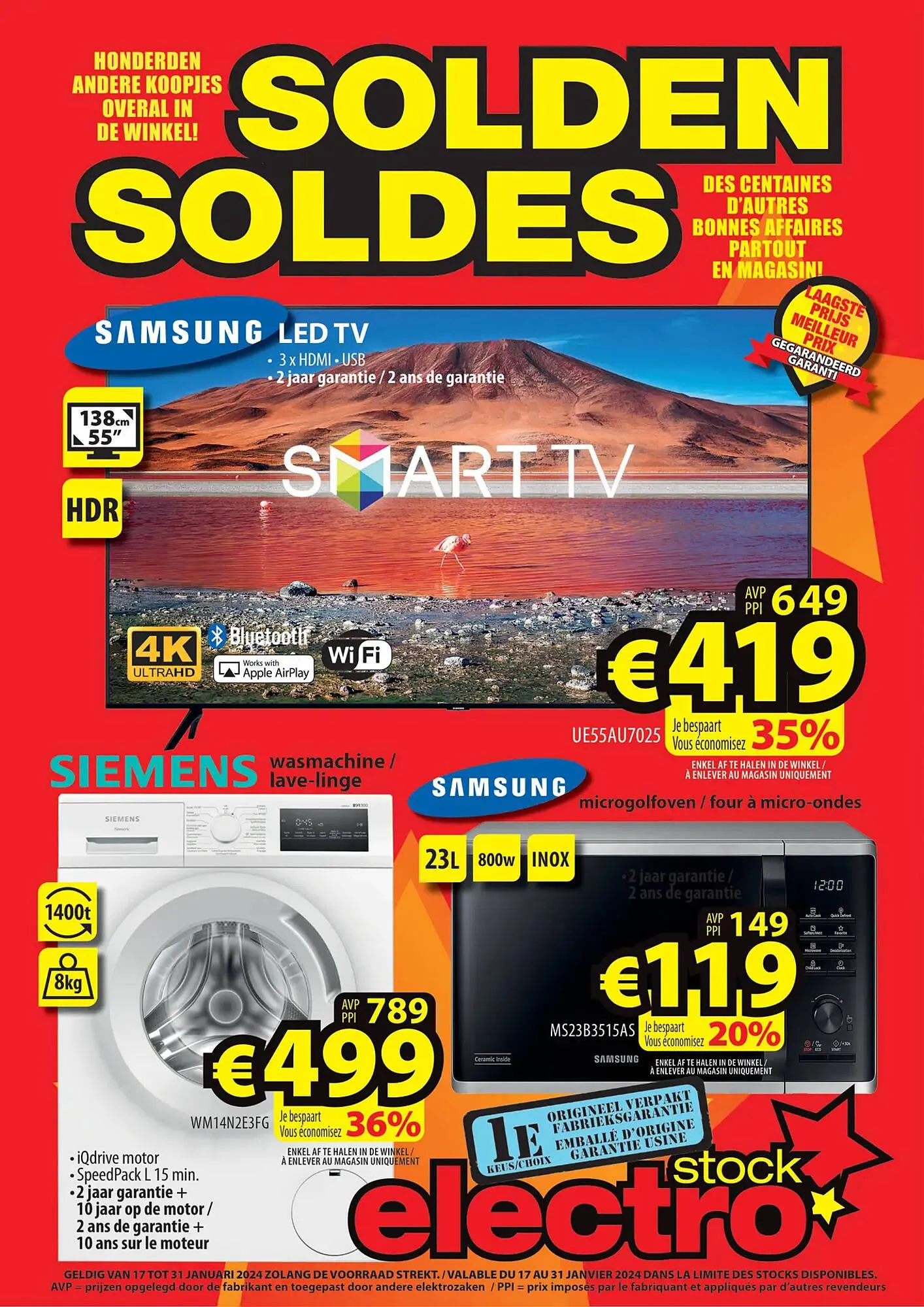 ElectroStock folder van 17 januari tot 31 januari 2024 - folder pagina