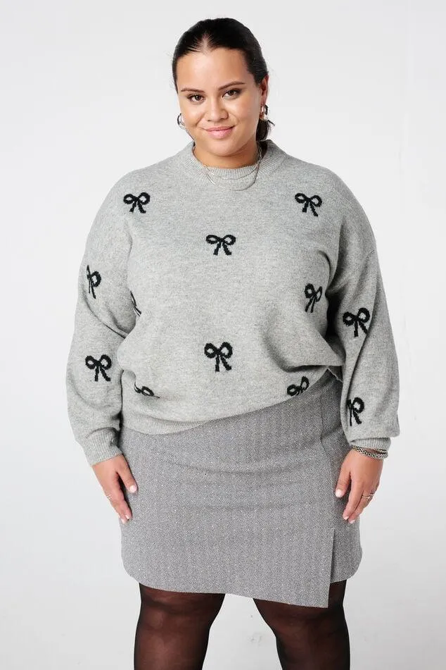 Trui met strikjes print