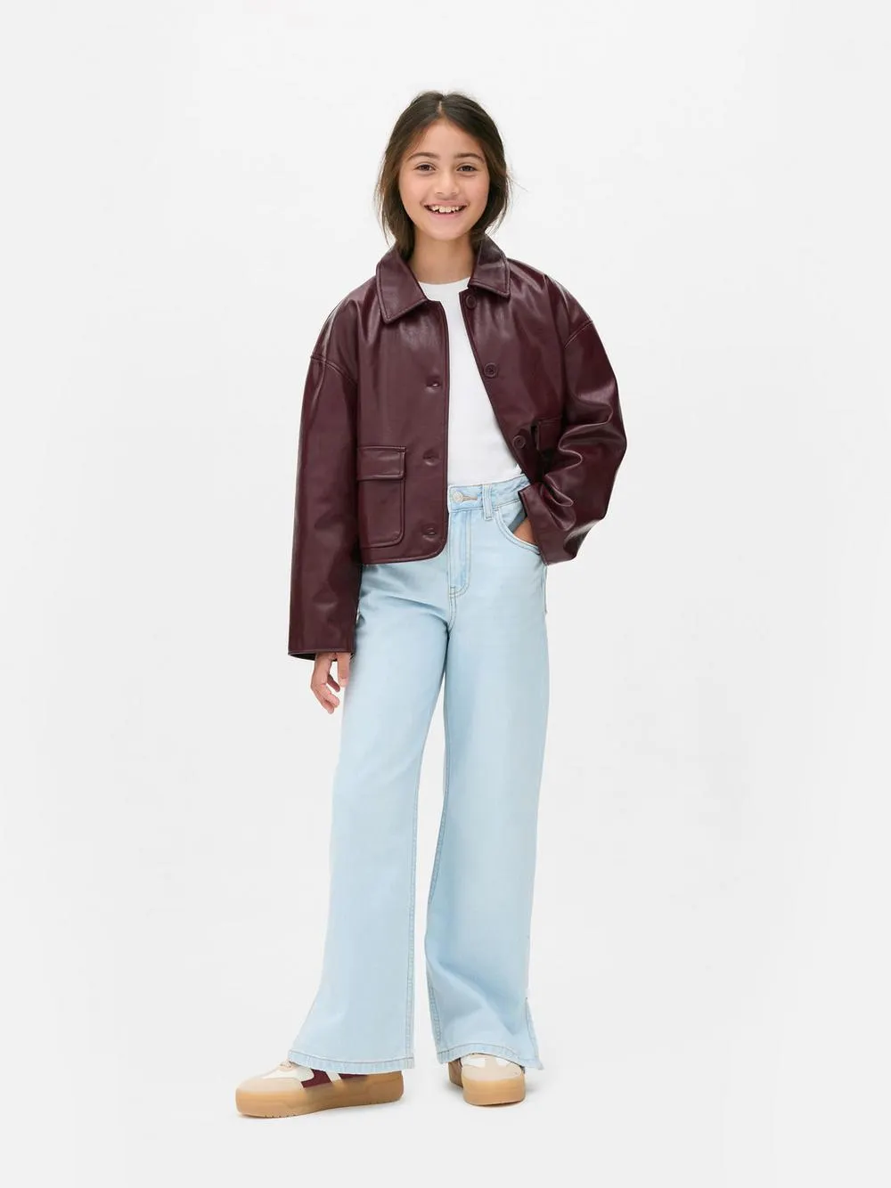 7-15 ans | Veste-chemise en simili cuir