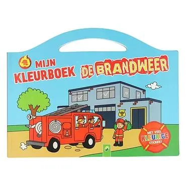 Mijn Kleurboek De Brandweer - met Stickers en 96 Kleurplaten