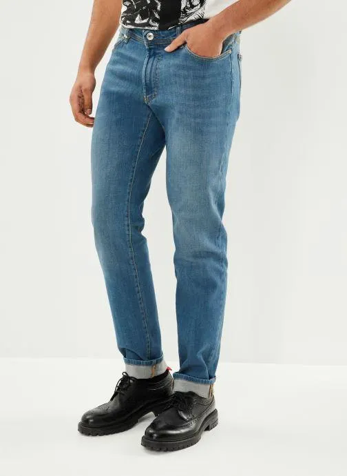 Pantalon Slim MW29103 - Blauw
