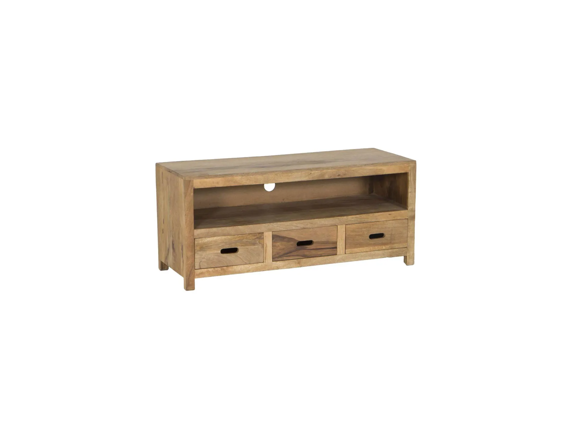 Tv-meubel Ploutos 125cm - mango massief - naturel