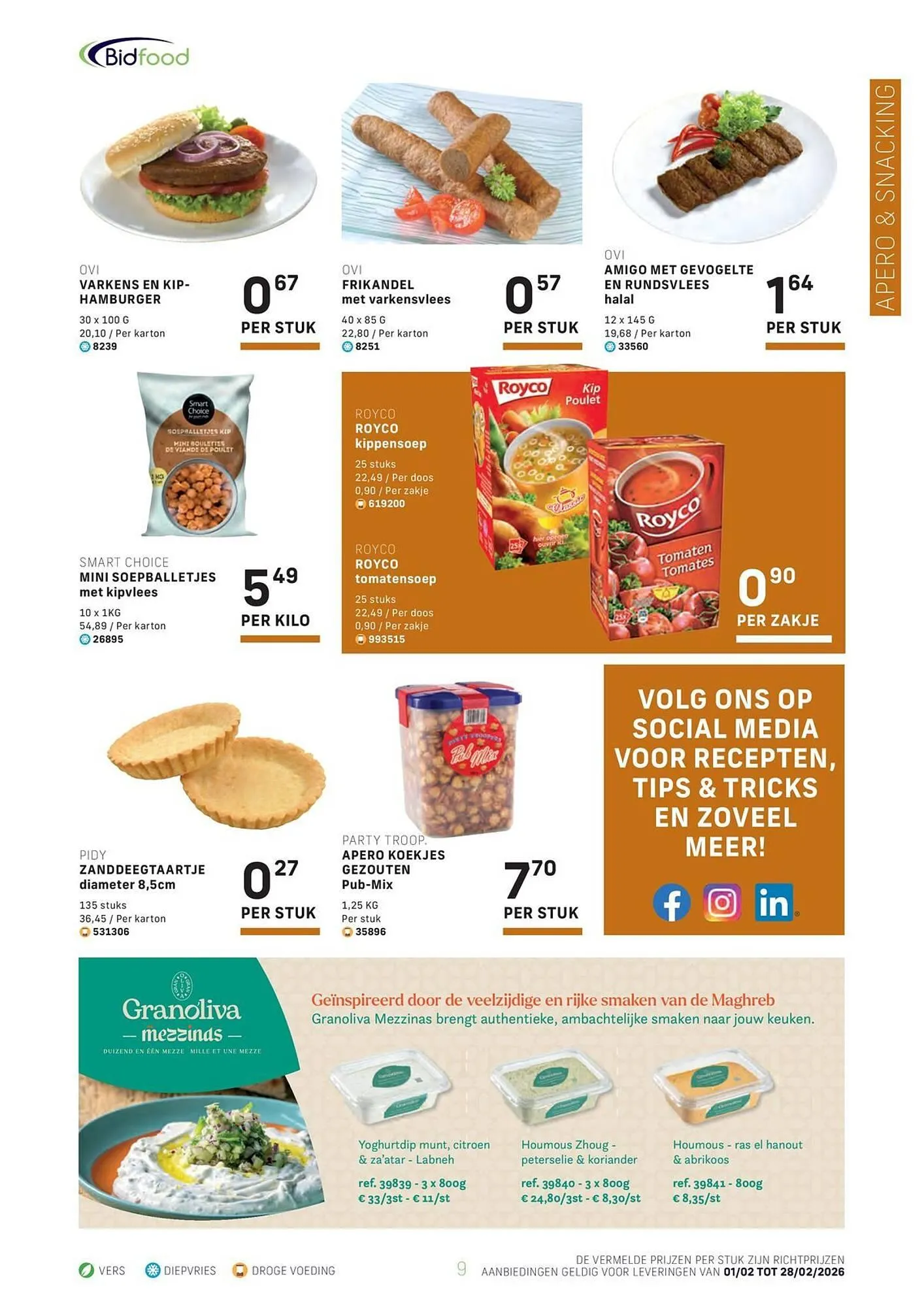 Bidfood folder van 2 februari tot 28 februari 2026 - folder pagina 9
