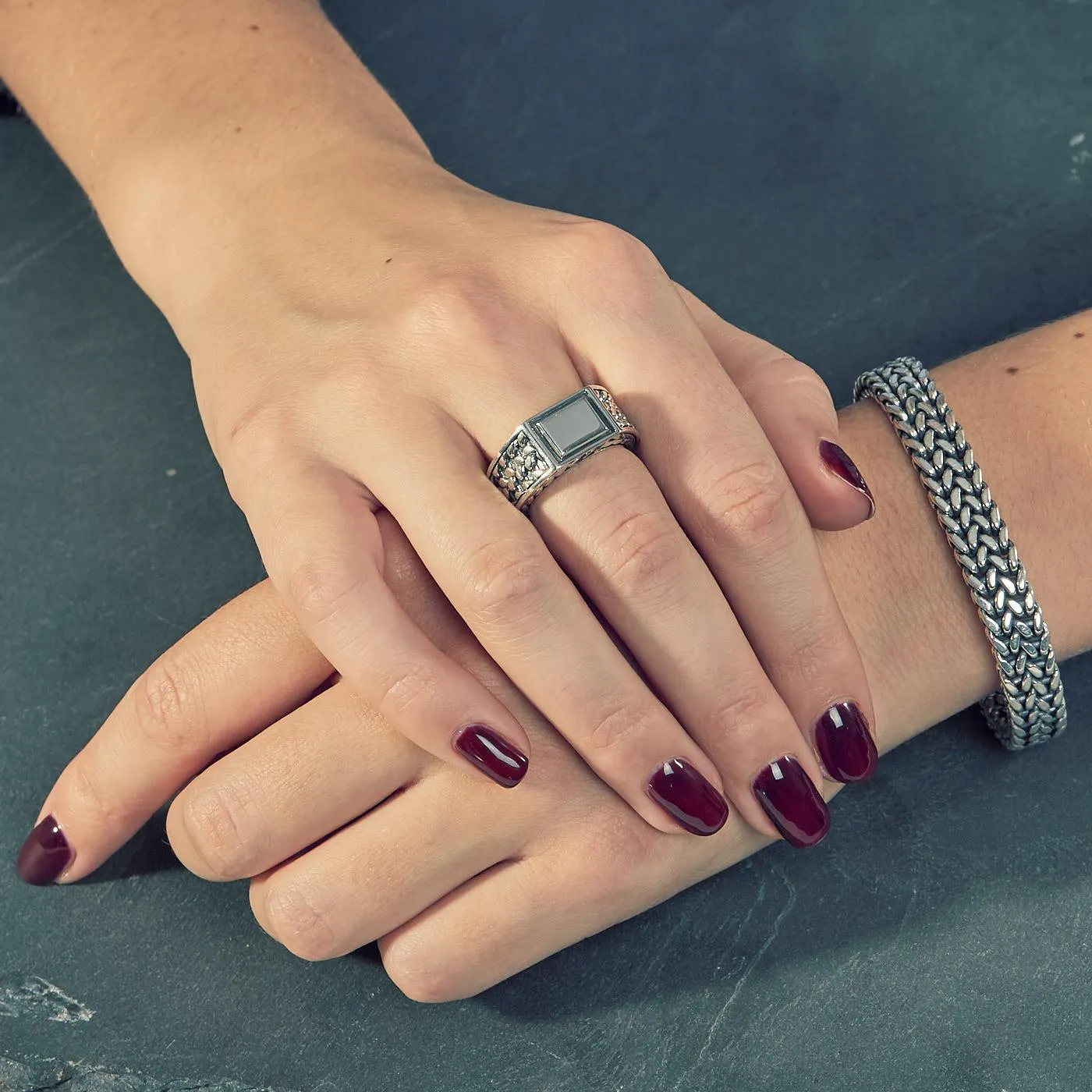 Julius 925 Sterling Zilveren Zegelring BTB194