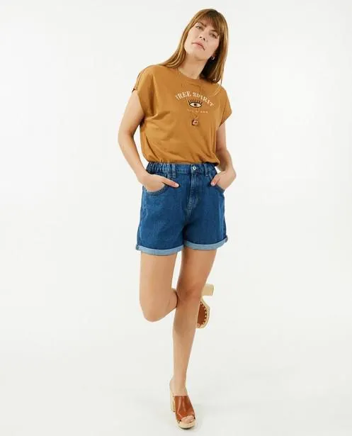 T-shirt met opschrift