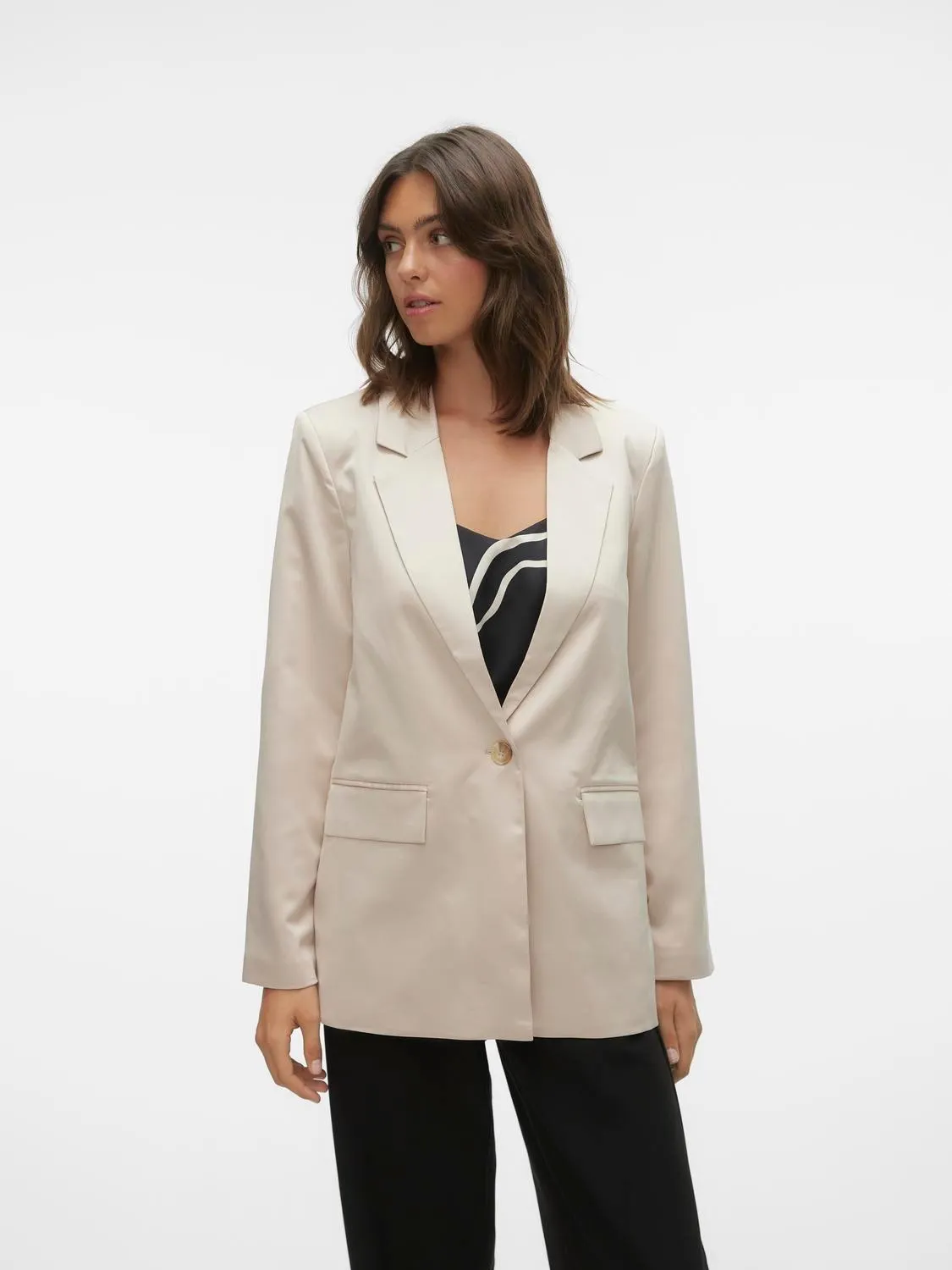 Regular fit Gespreide kraag Blazer