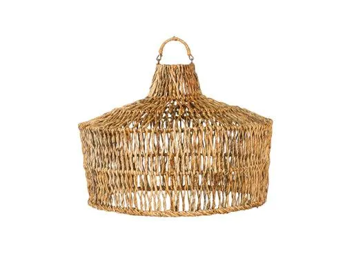 Furnilux Hanglamp van Bananenvezel – Handgemaakt, Duurzaam & Sfeervol - Top: 8cm - Buik is 50cm - Bodem is 45cm - Hoogte is 35cm - hanger is 5cm