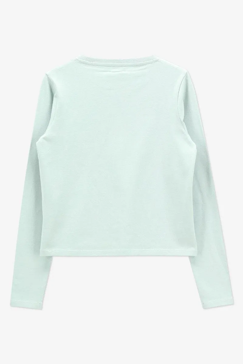 Mint T-shirt lange mouw