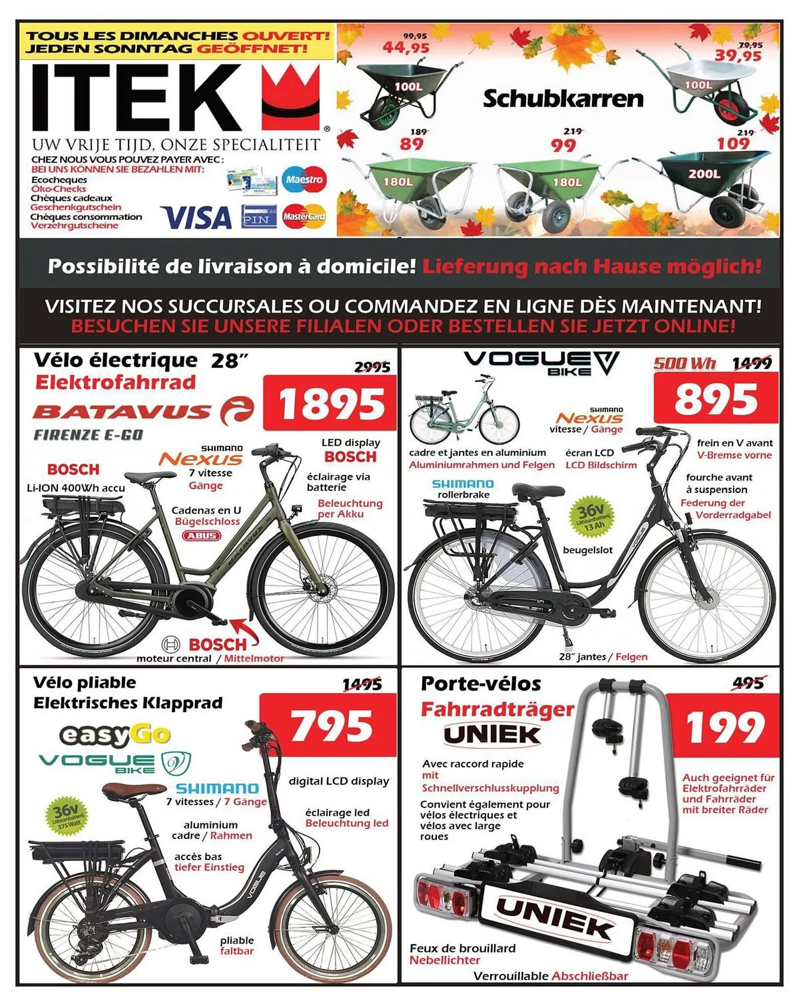 iTEK folder van 13 oktober tot 2 november 2023 - folder pagina 1