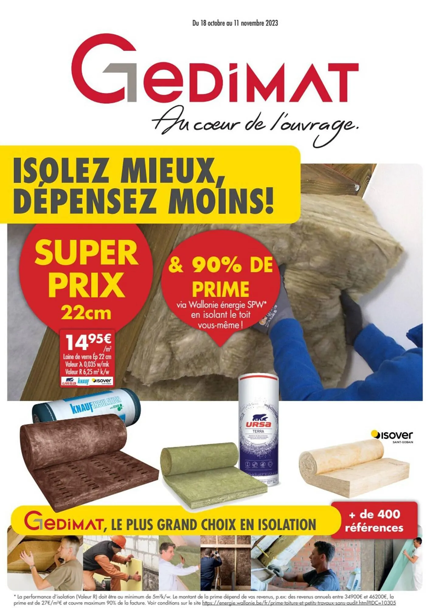 Gedimat folder van 7 november tot 11 november 2023 - folder pagina 1