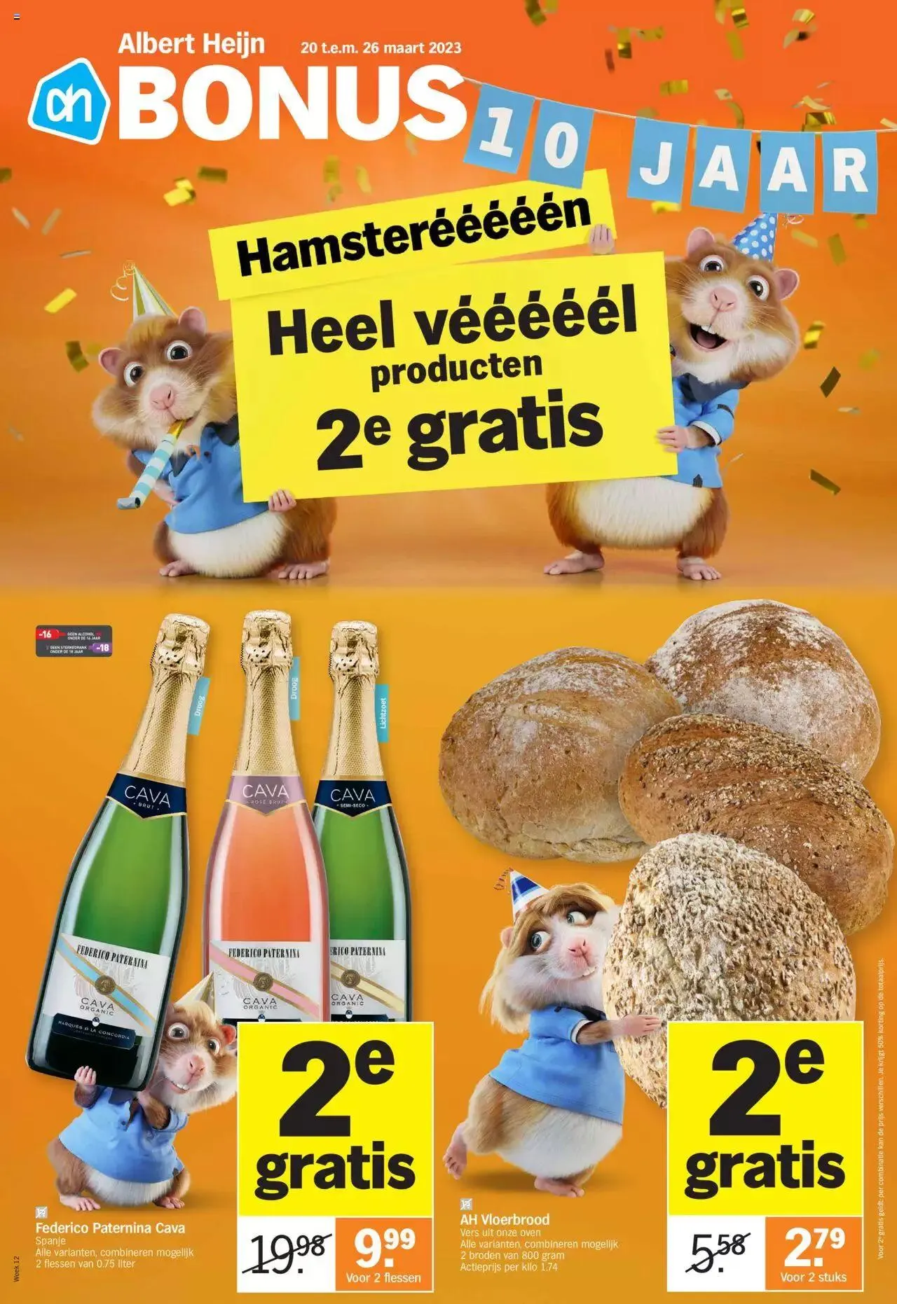 Albert Heijn folder week / de la semaine 12 van 26 maart tot 31 december 2023 - folder pagina 1