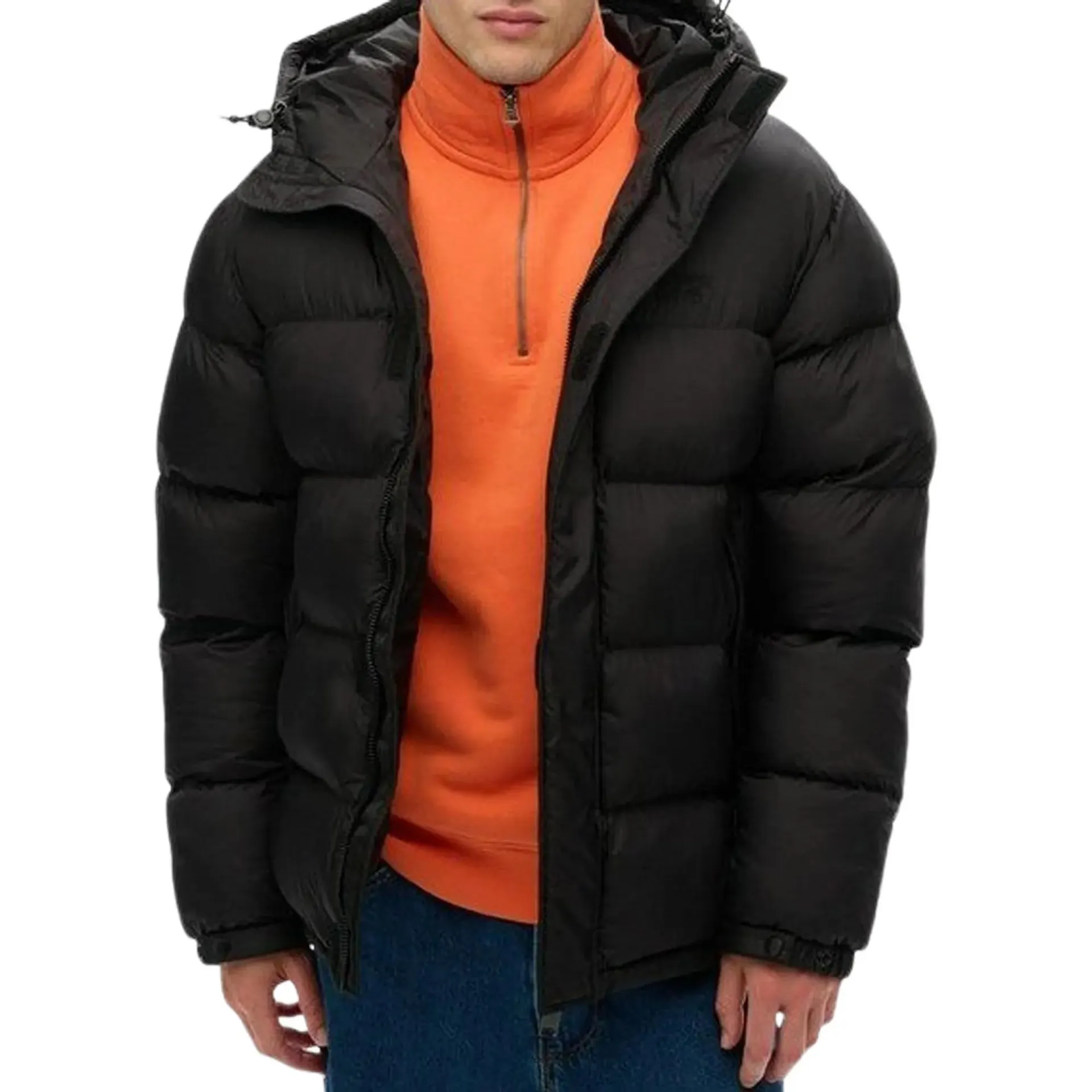 Hooded Tech Padded Winterjas Heren