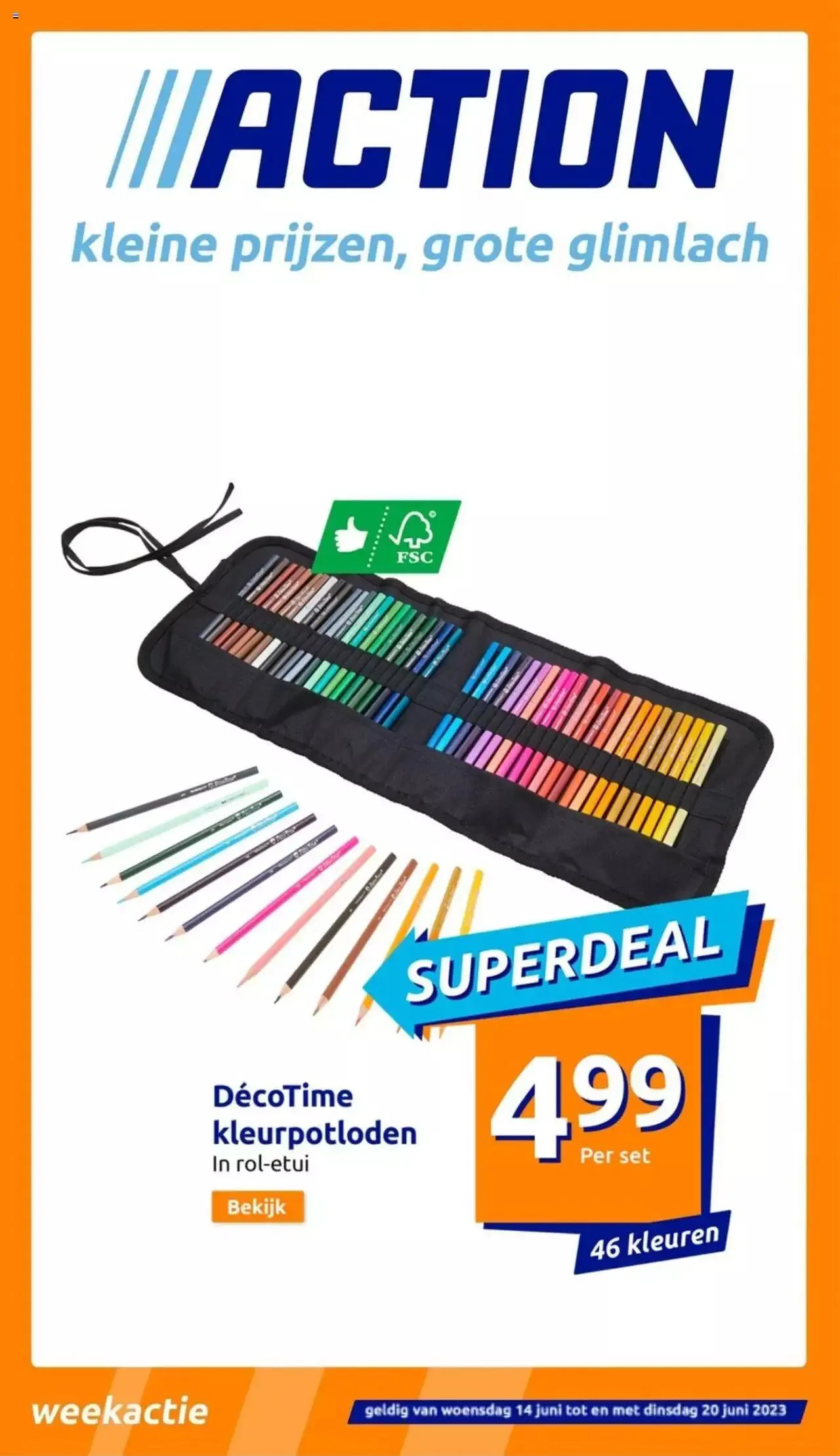 Action folder week / de la semaine 24 van 20 juni tot 31 december 2023 - folder pagina 1