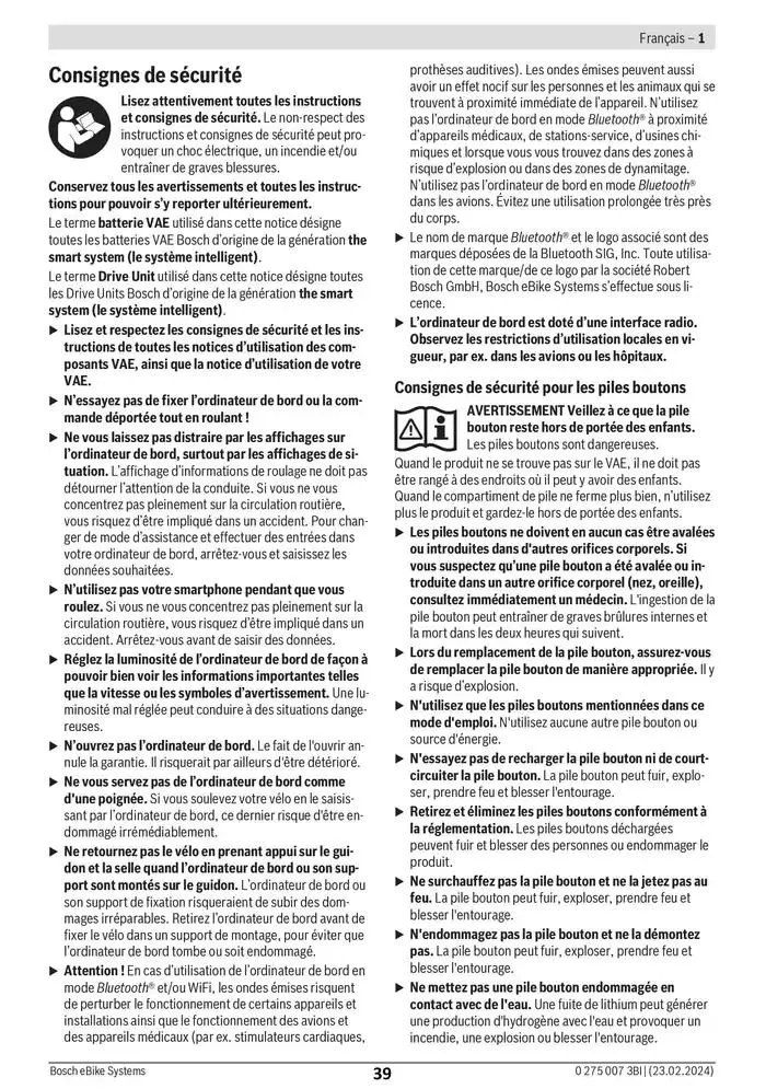 Electric Bike Manual van 12 februari tot 12 augustus 2025 - folder pagina 39