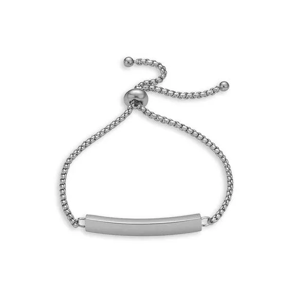 Armband in edelstaal, eenvoudige staaf