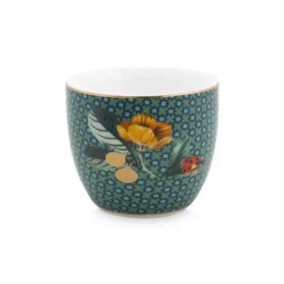 Egg Cup Winter wonderland ladybug green