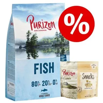 Offre d'essai : 3 x 100 g friandises + 400g / 1 kg croquettes Purizon