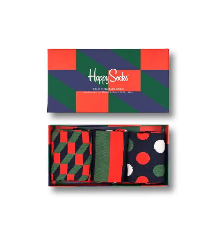 3-Pack Classic Holiday Socks Gift Set