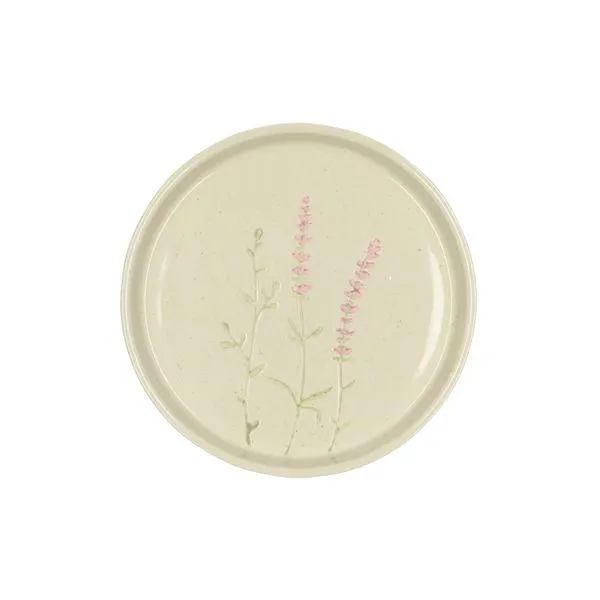 Gebaksbord, steengoed, lavendel