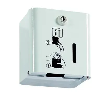 Dispenser zakjes voor dameshygiëne - blanka - verkeerswit 9016