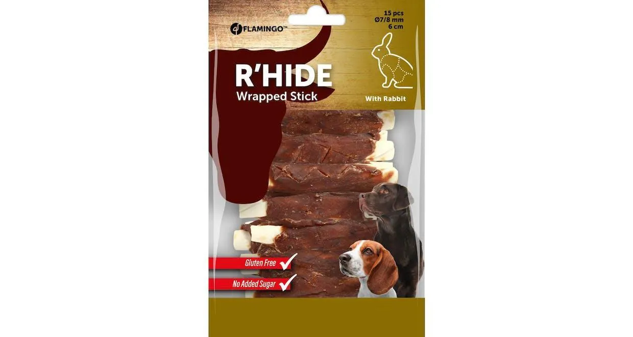 R'HIDE STOKJES KONIJN 6CM 100G
