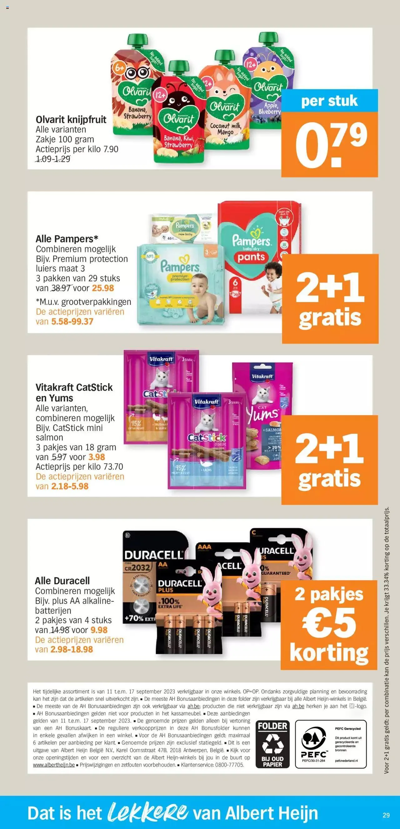 Albert Heijn folder week / de la semaine 37 van 17 september tot 31 december 2023 - folder pagina 29