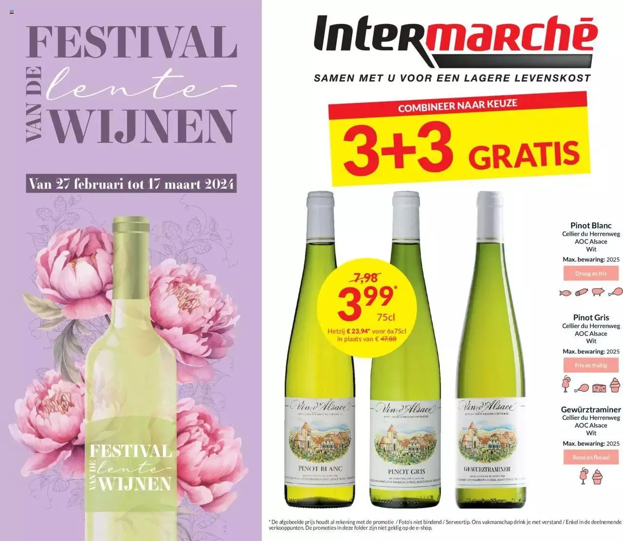 Intermarché Ontdek onze folder van de wijnbeurs lente van 17 maart tot 28 februari 2024 - folder pagina