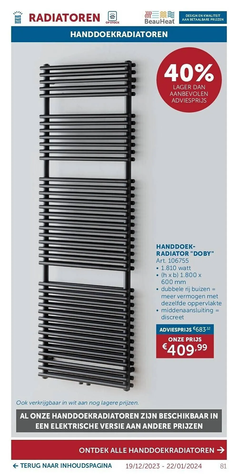 Zelfbouwmarkt folder van 19 december tot 22 januari 2024 - folder pagina 81