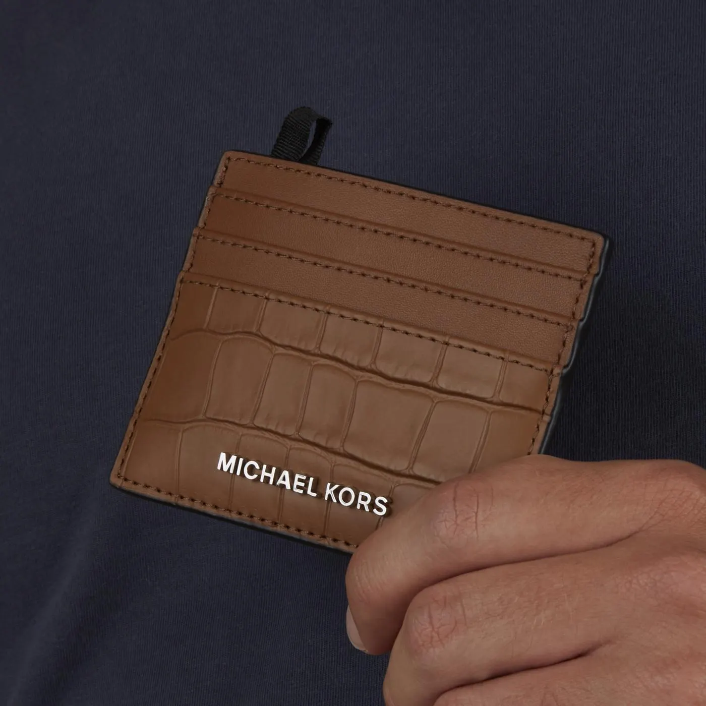 Hudson Croco Bruine Pasjeshouder 39F3MHDD2E-230