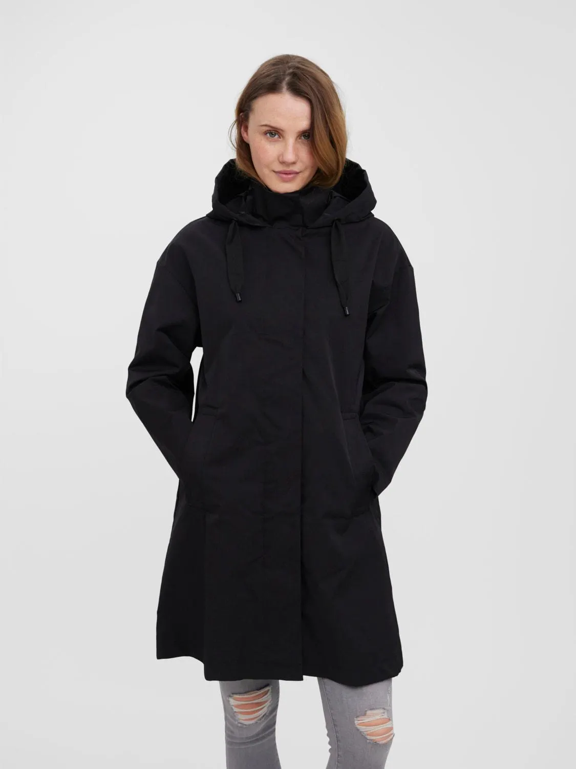 Hood with string regulation Jacket