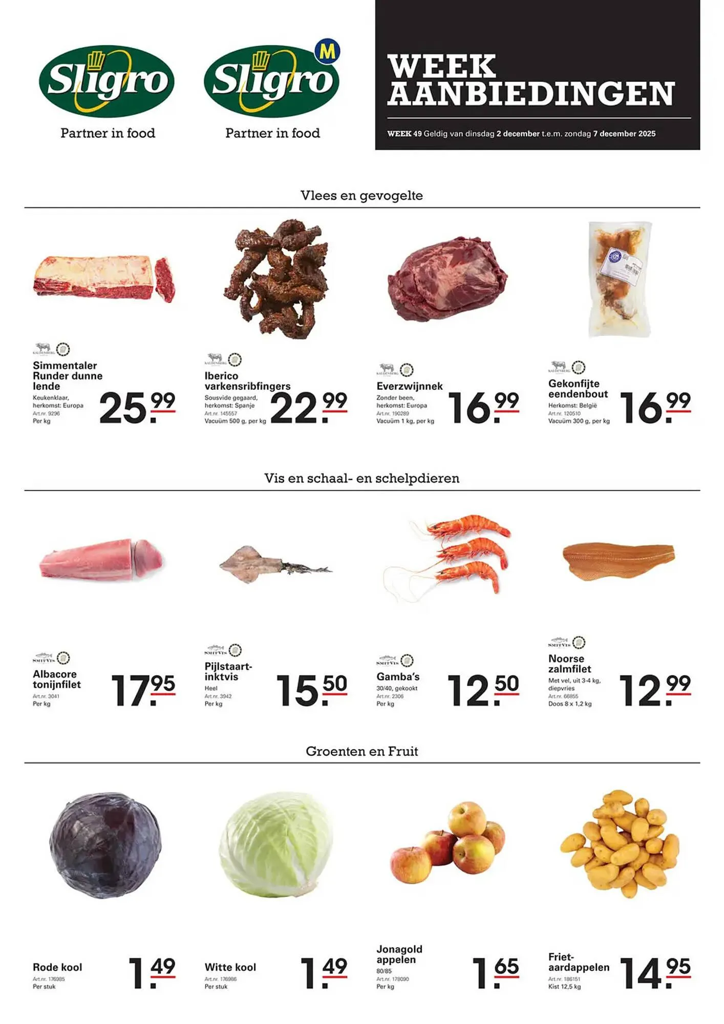 Sligro folder van 2 december tot 7 december 2025 - folder pagina 1
