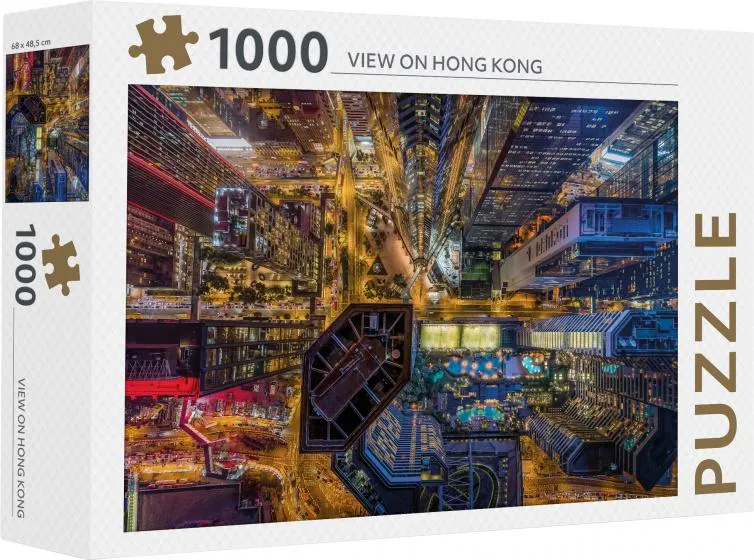 Rebo Productions legpuzzel Hong Kong karton 1000 stukjes