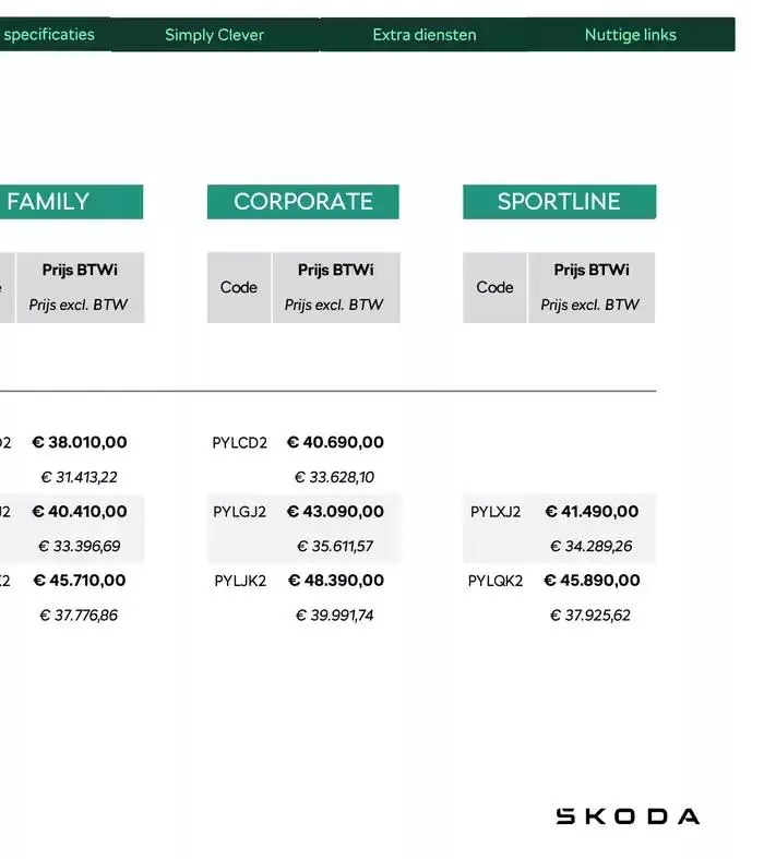 Price List van 31 december tot 31 december 2025 - folder pagina 30