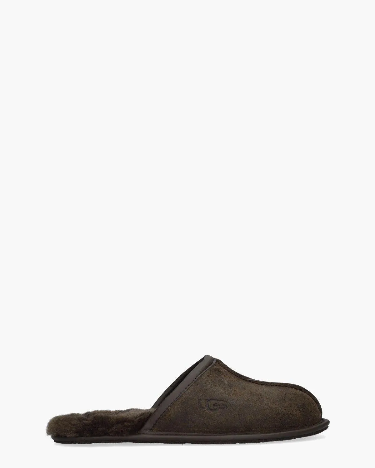 UGG Scuff Leather Distressed Slipper Dusted Cocoa Herenpantoffels