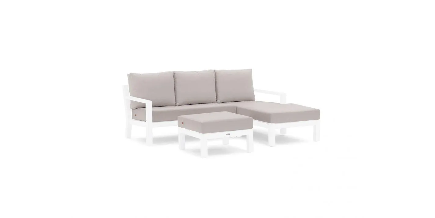 Loungeset Timber 3 personen - Chaise opstelling