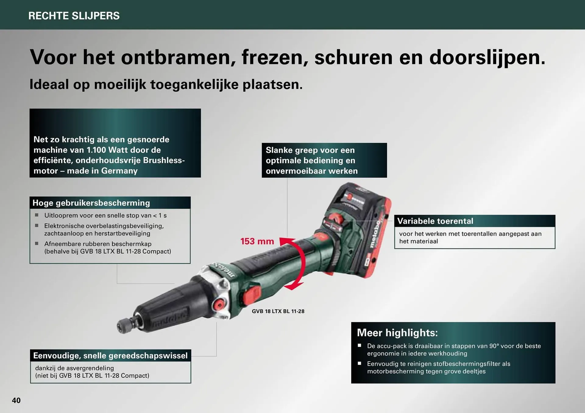 Metabo folder van 7 maart tot 31 december 2024 - folder pagina 40
