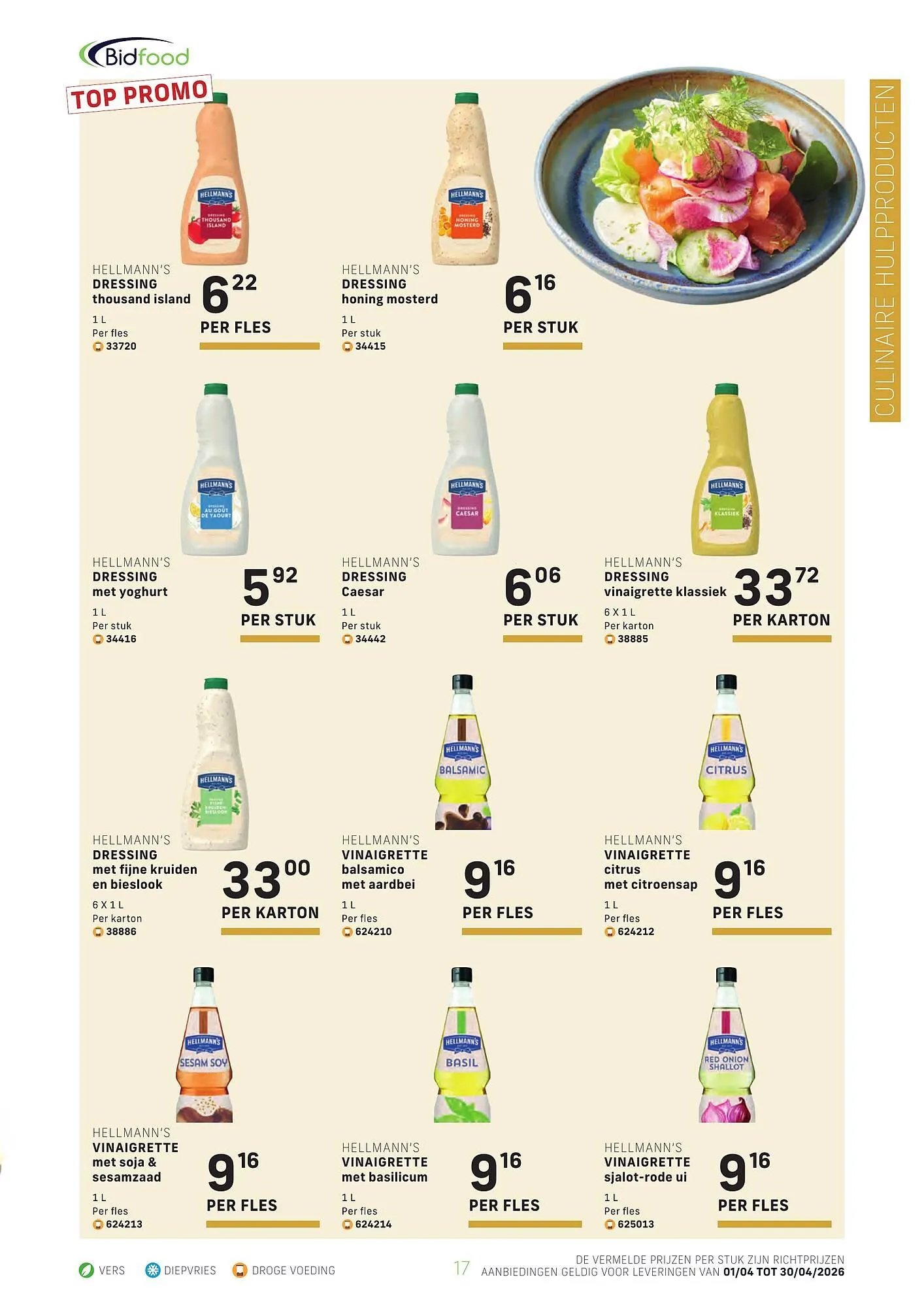 Bidfood folder van 1 april tot 30 april 2026 - folder pagina 17