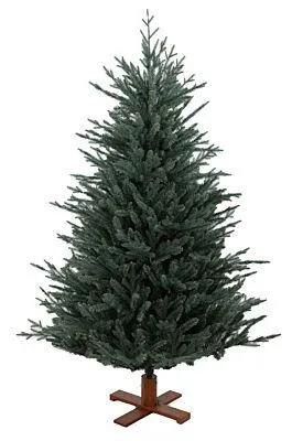 Our Nordic Christmas 31HARKB152 Arkansas Frosted Blue Wooden DB Base - 152 cm