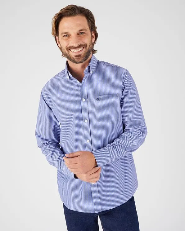 Overhemd met motieven van zuiver popeline katoen