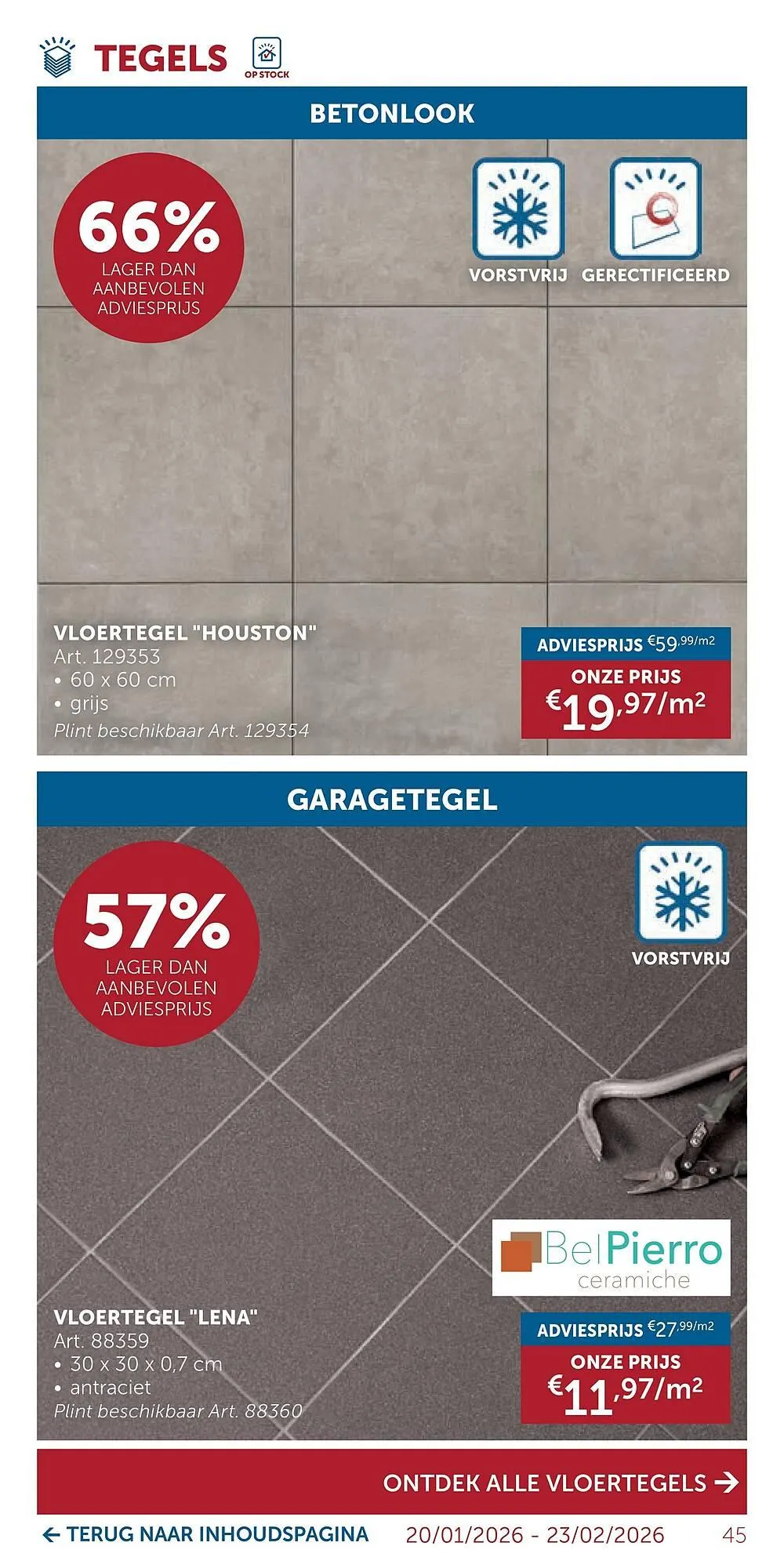 Zelfbouwmarkt folder van 20 januari tot 23 februari 2026 - folder pagina 45