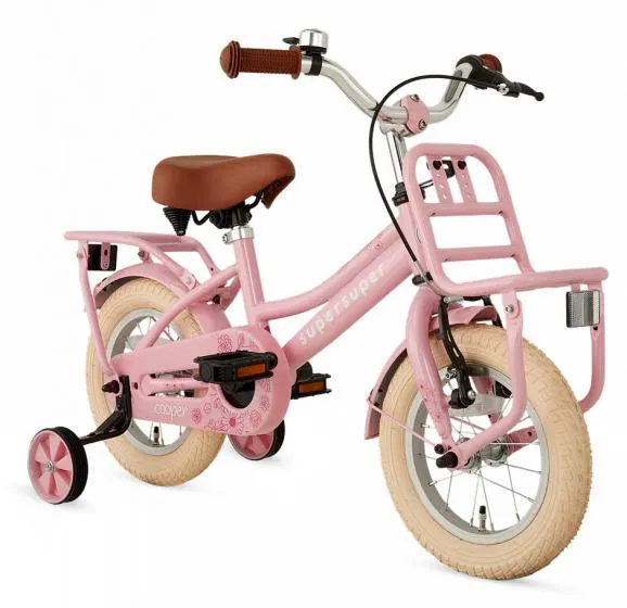 Supersuper Cooper-S 12 Inch 21,5 cm Meisjes Terugtraprem Roze