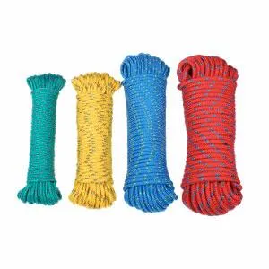 Corde polypropylène multicolore en tresse