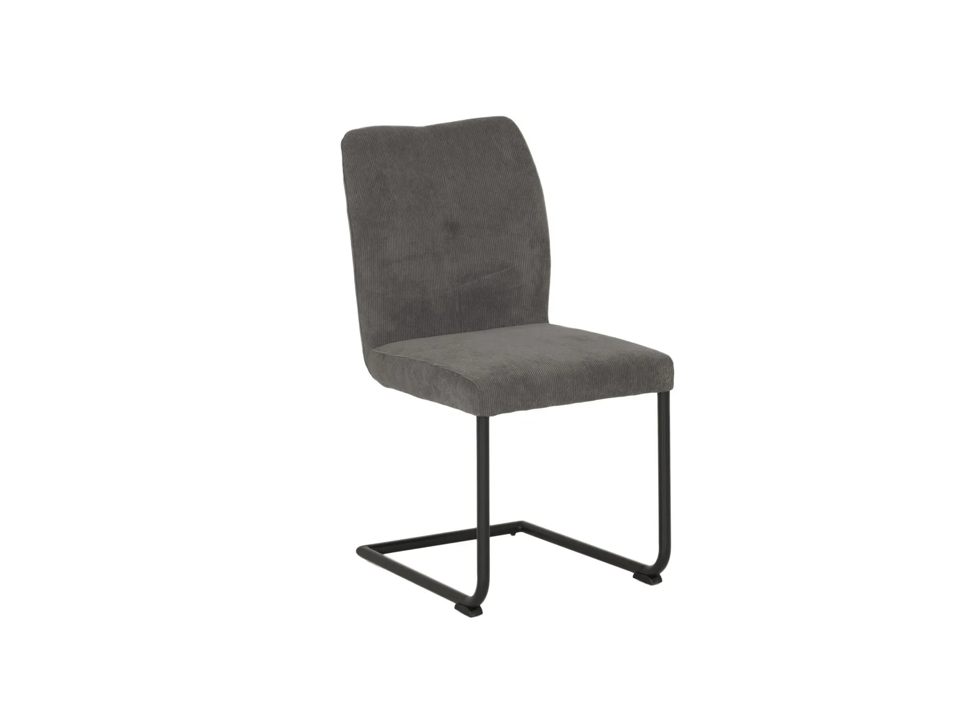 Stoel Golding 45,5x61x91cm - ribfluweel - grijs