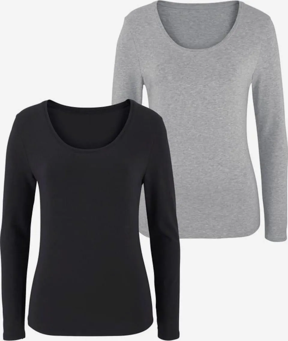 VIVANCE Shirt in Grijs, Zwart