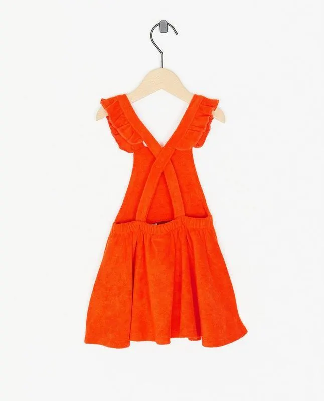 Rode jurk van badstof