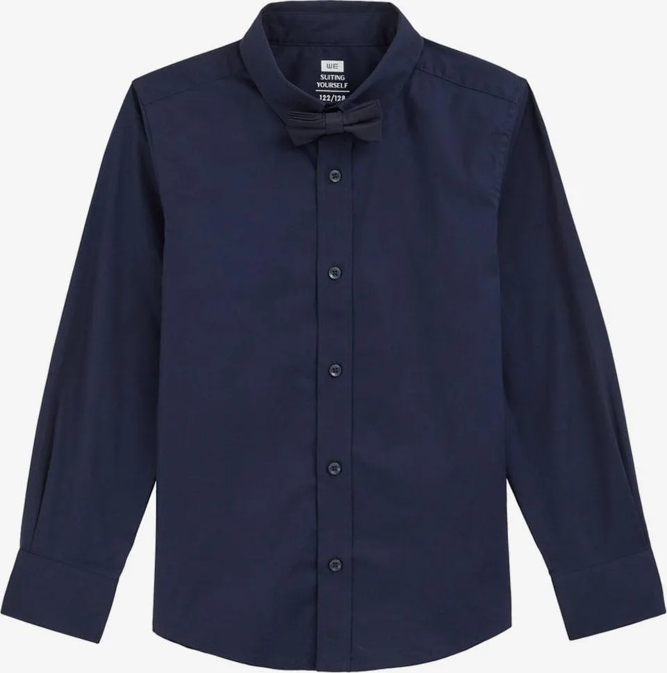 WE Fashion Regular fit Overhemd in Donkerblauw