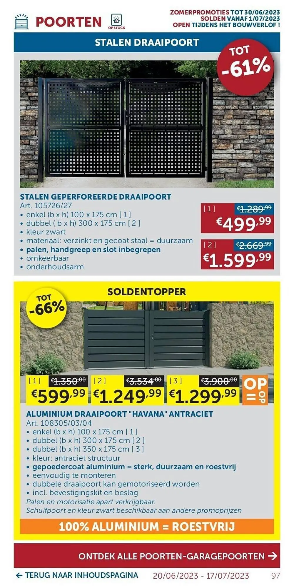 Zelfbouwmarkt folder van 20 juni tot 17 juli 2023 - folder pagina 97