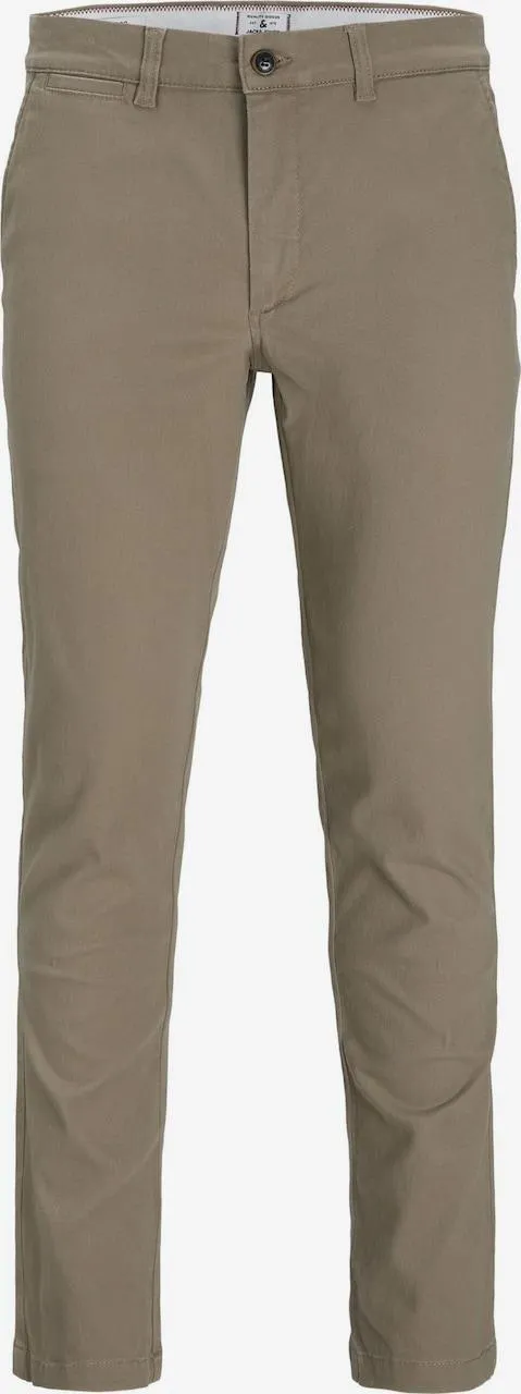 Jack & Jones Junior Regular Broek 'JNRMarco Dave' in Donkerbeige